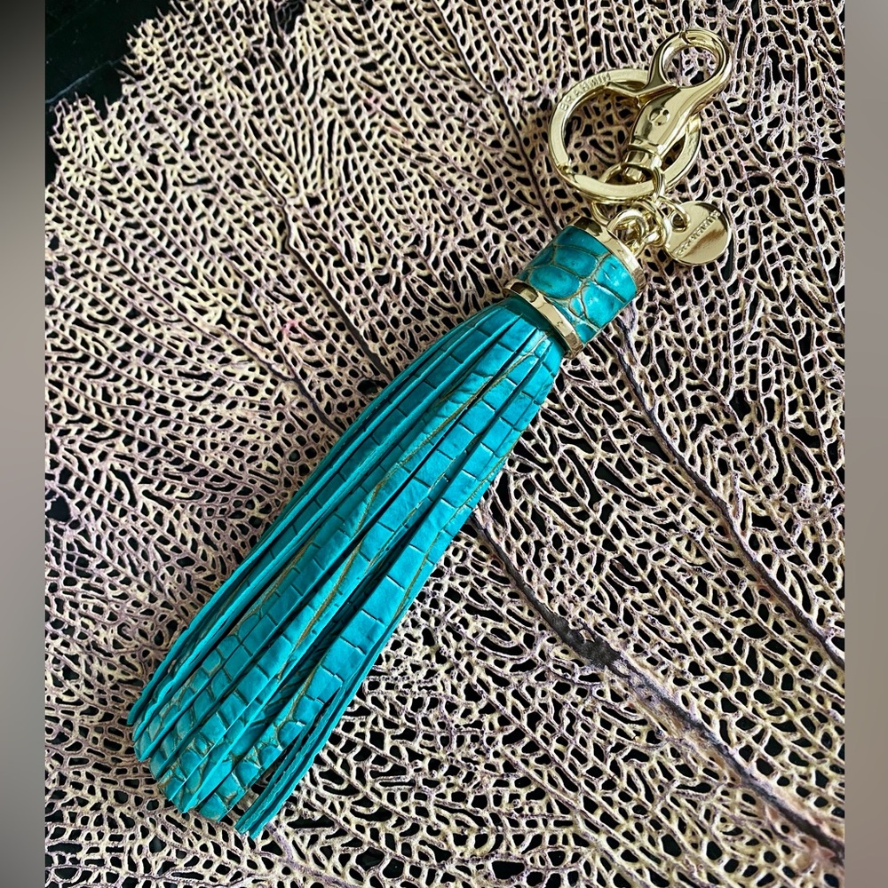 👗 TURQUOISE MELBOURNE LARGE BRAHMIN TASSEL